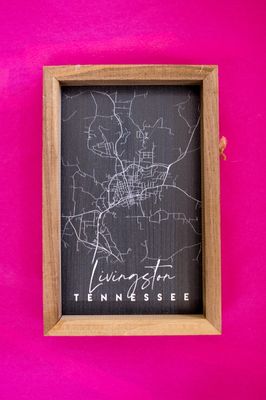 Livingston Map Sign