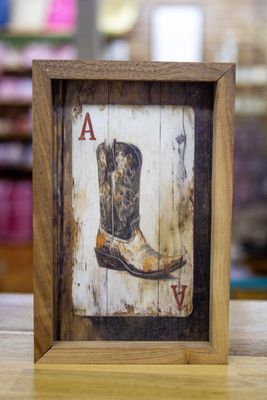 Western Playing Card Sign