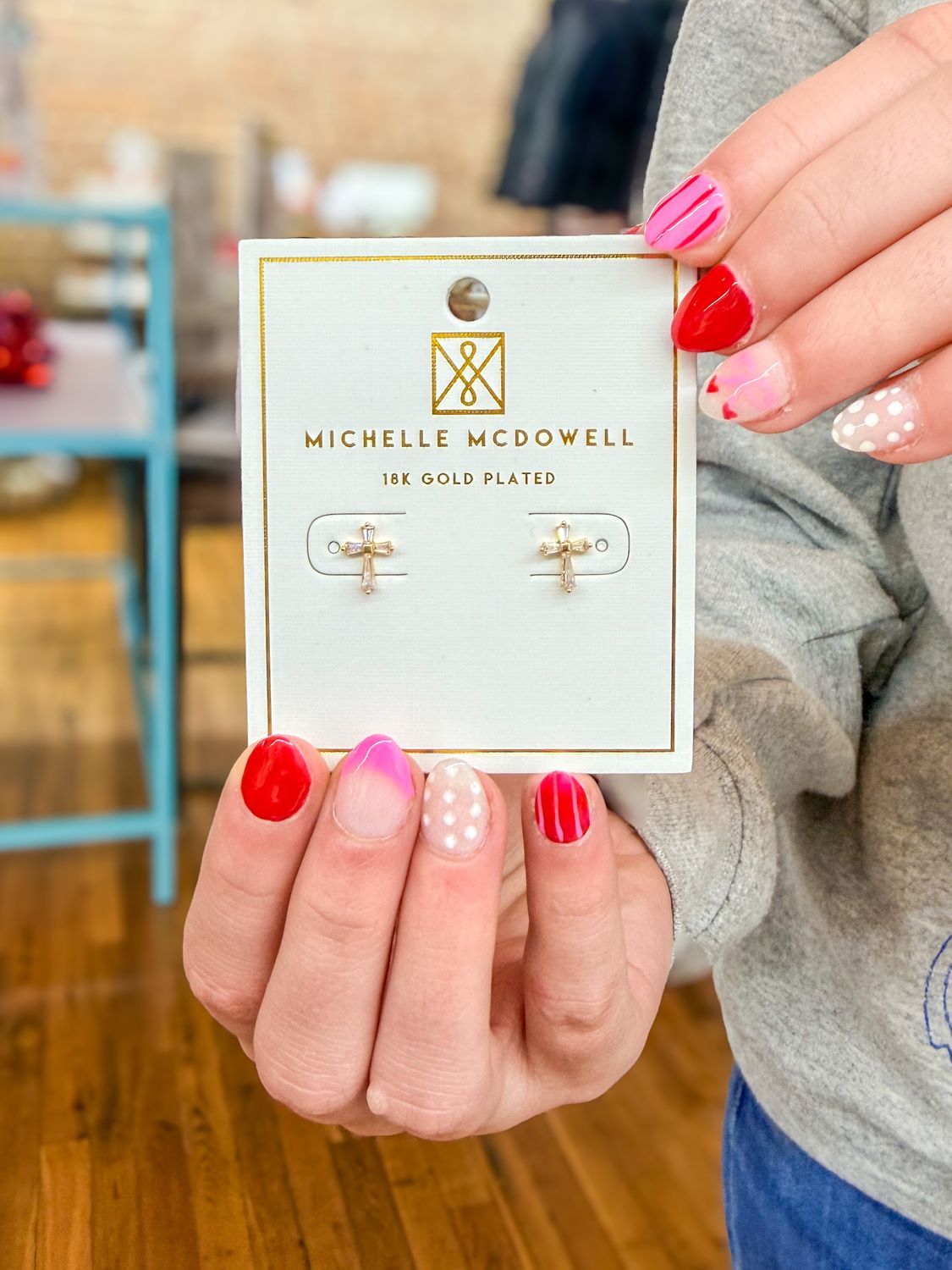 Greta Cross Earrings