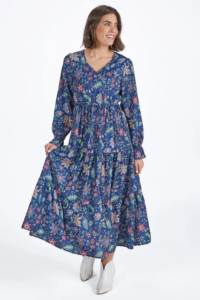 Navy Floral Mila Dress