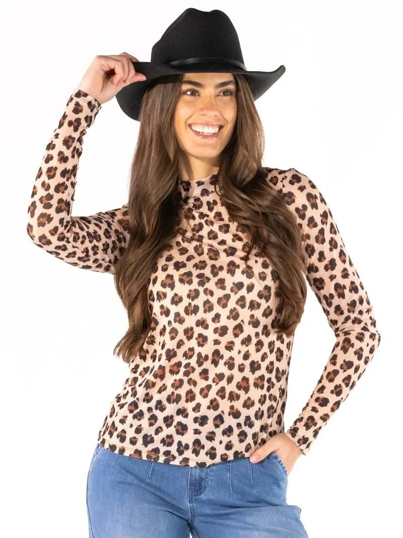 Leopard Layering Top