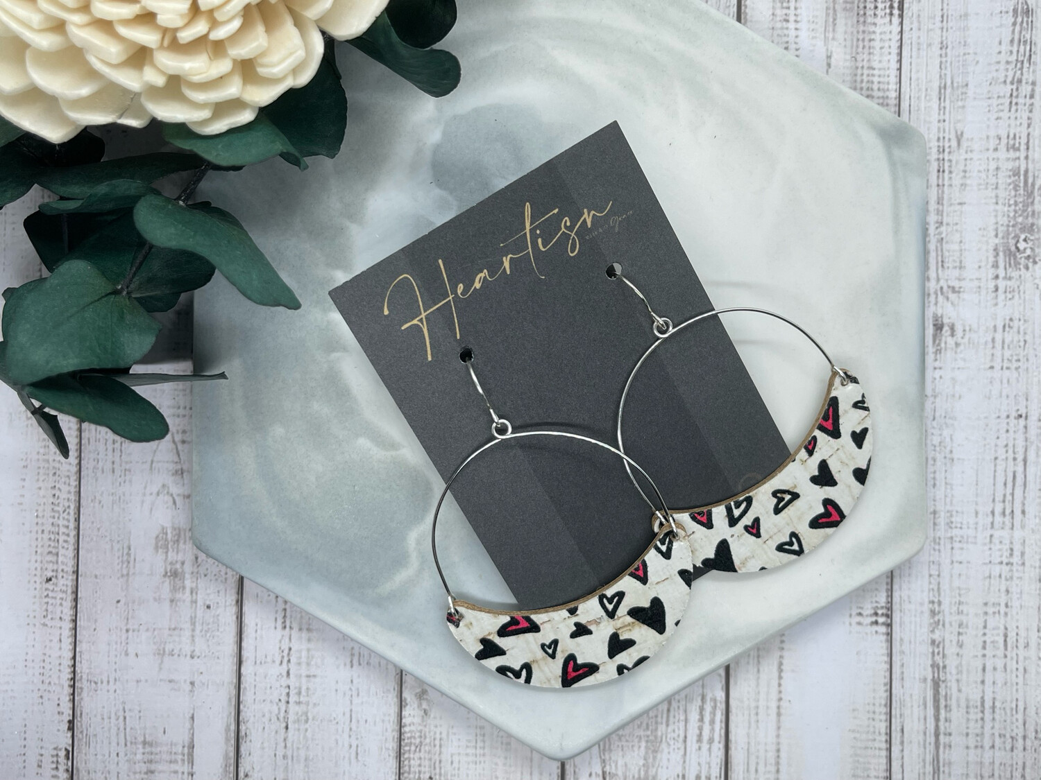 Collection of Hearts - Crescent Hoops