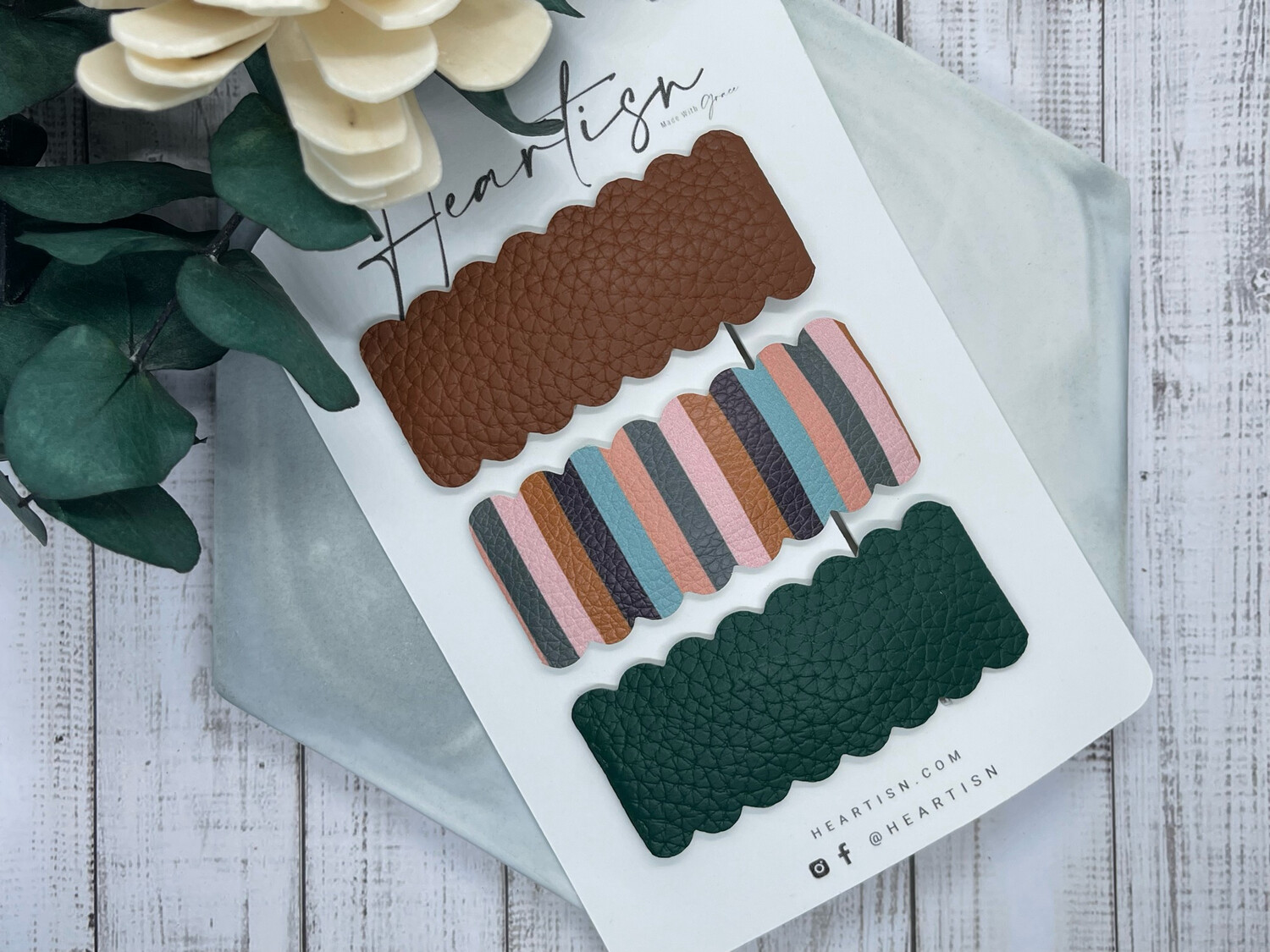 Fall Stripe - Snap Clips