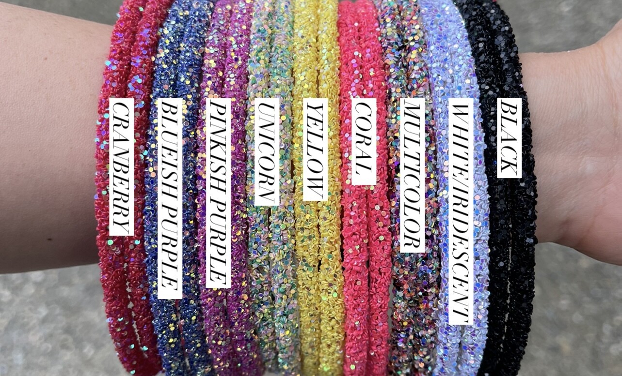 Chunky Glitter Headbands - (toddler/child/adult)