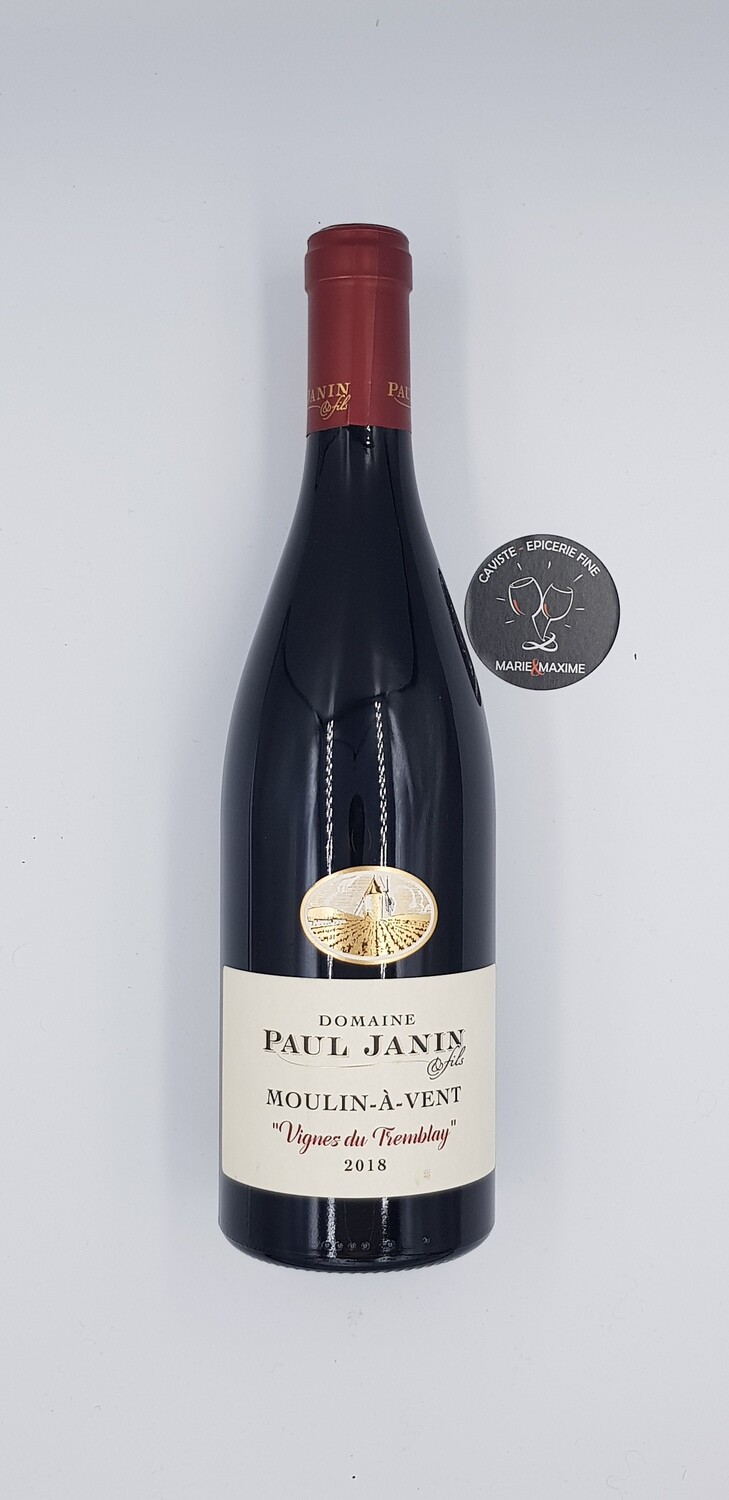 Domaine Paul Janin Moulin a vent Les vignes du Tremblay 2020