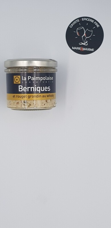 La Paimpolaise tartinable Berniques et rouget grondin au whisky