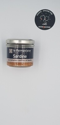 La Paimpolaise tartinable sardine tomates confites et basilic