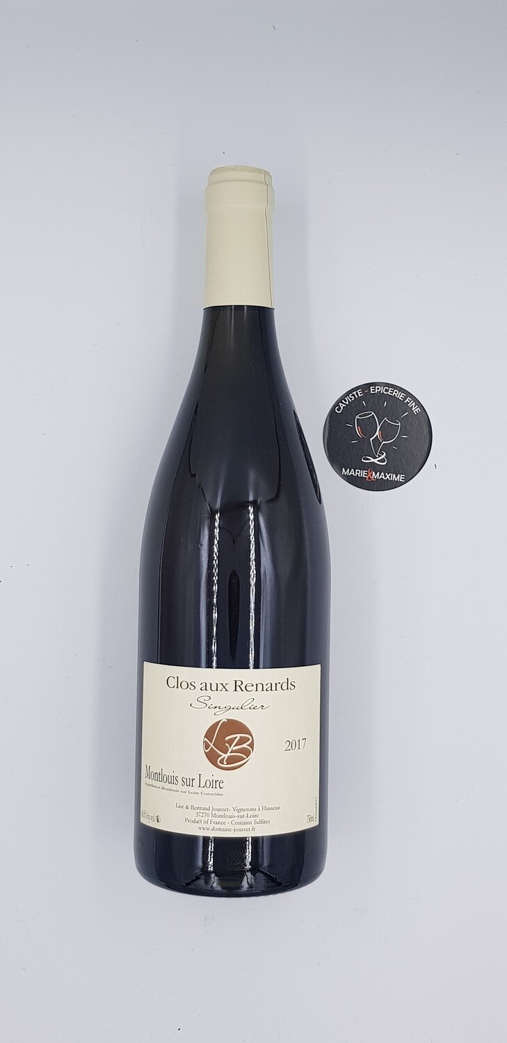 Lise et Bertrand Jousset Montlouis sur Loire clos aux renards singulier 2017