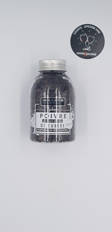 Recharge poivre cubebe d Indonesie Savor et sens  95 gr