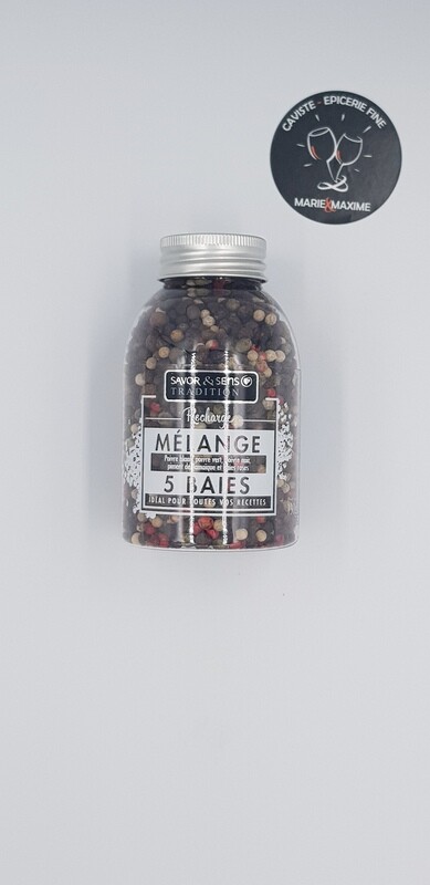 Recharge poivre 5 baies Savor et sens 130gr