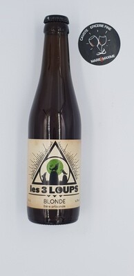 Biere 3 loups BLONDE 33cL