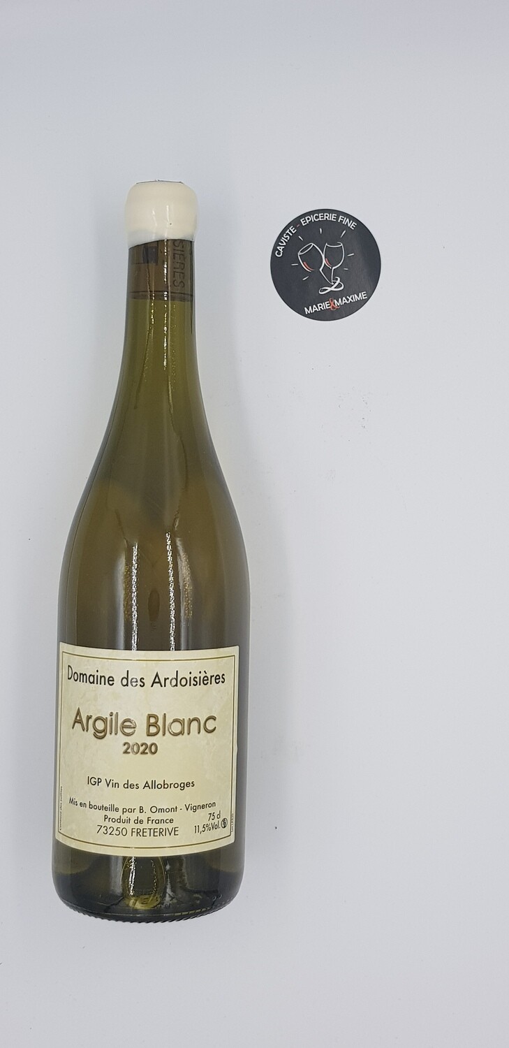 Maison des ardoisieres argile blanc 2021 IGP Vin des Allobroges