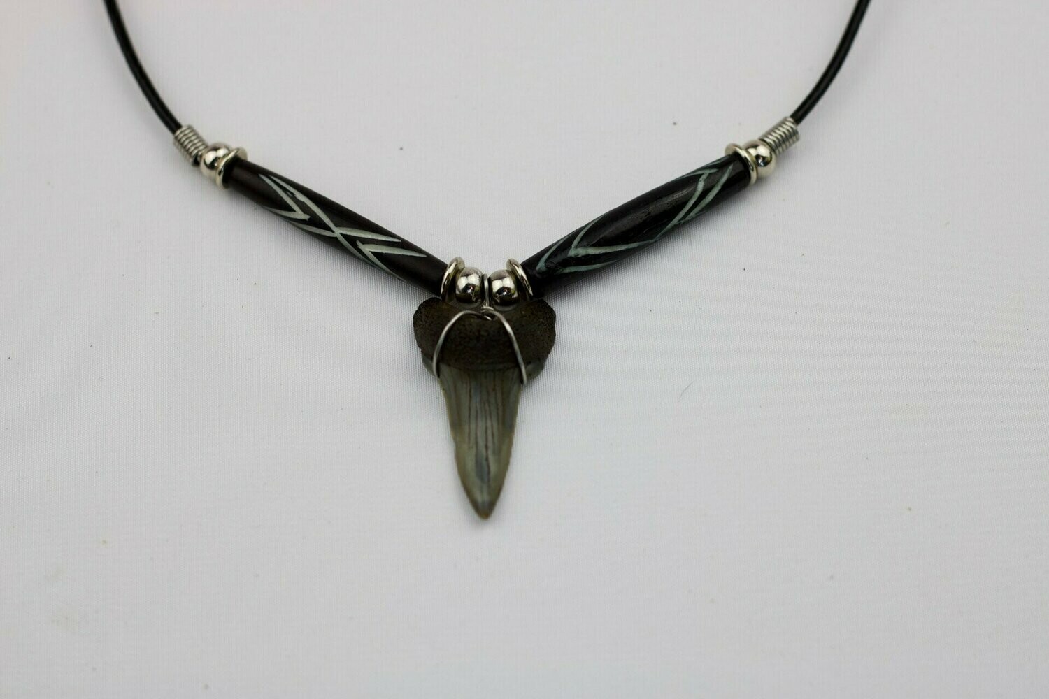 Fossilized Mako Shark Tooth Necklace