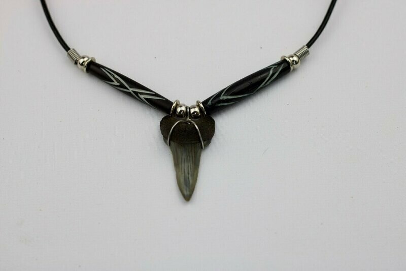 Fossilized Mako Shark Tooth Necklace