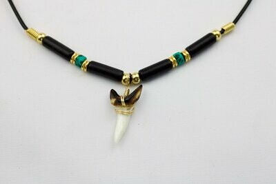 Modern Day Mako Shark Tooth Colors Necklace