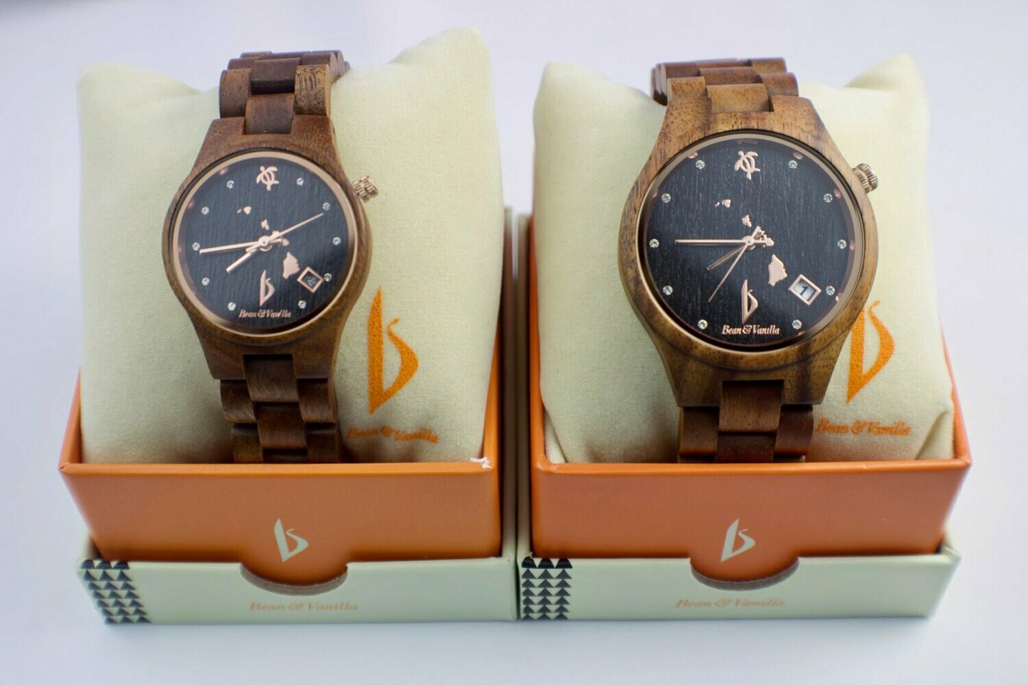 Koa Black Face Harmony Watch (Mens & Ladies)