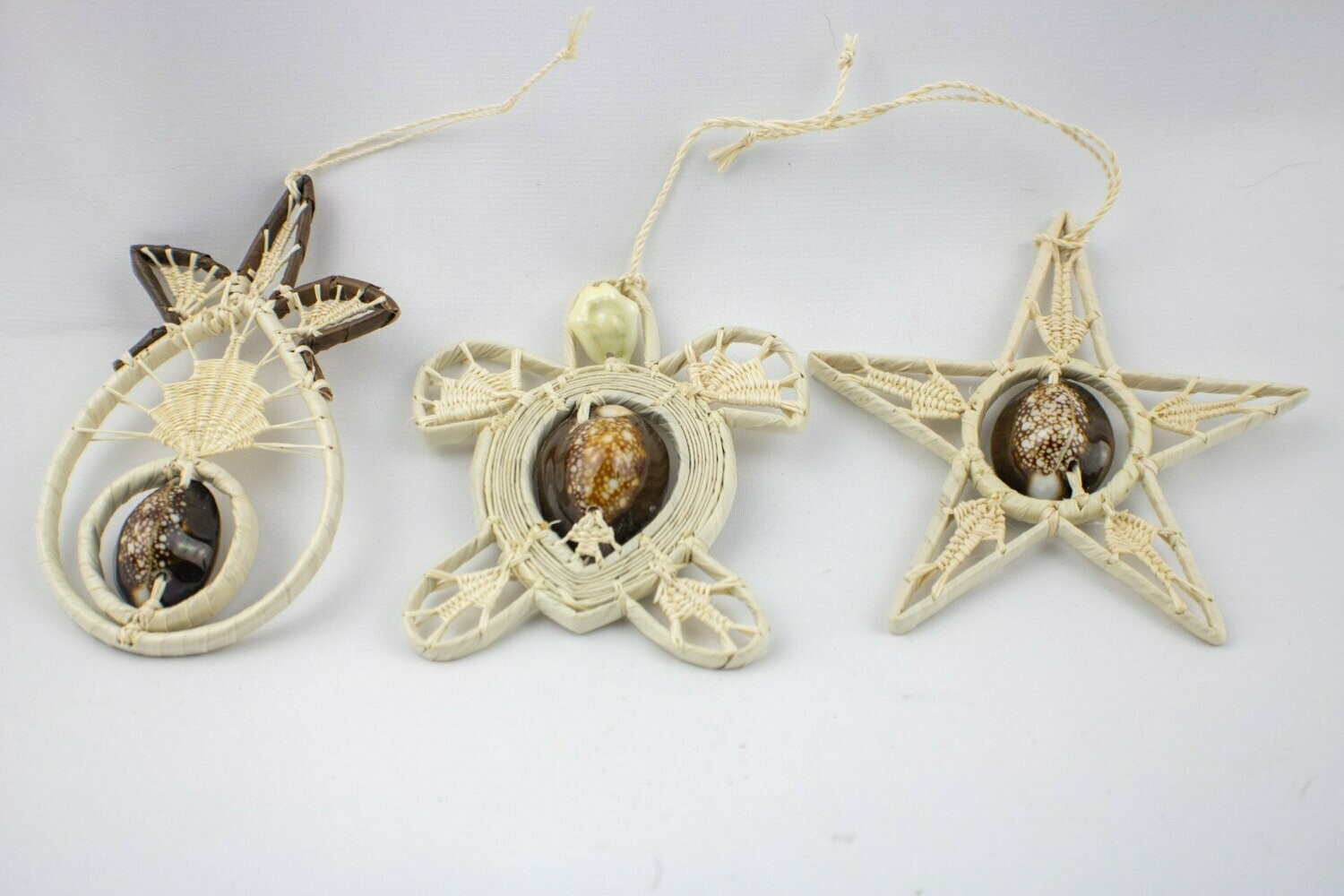 Hand Woven Palm Frond Ornaments