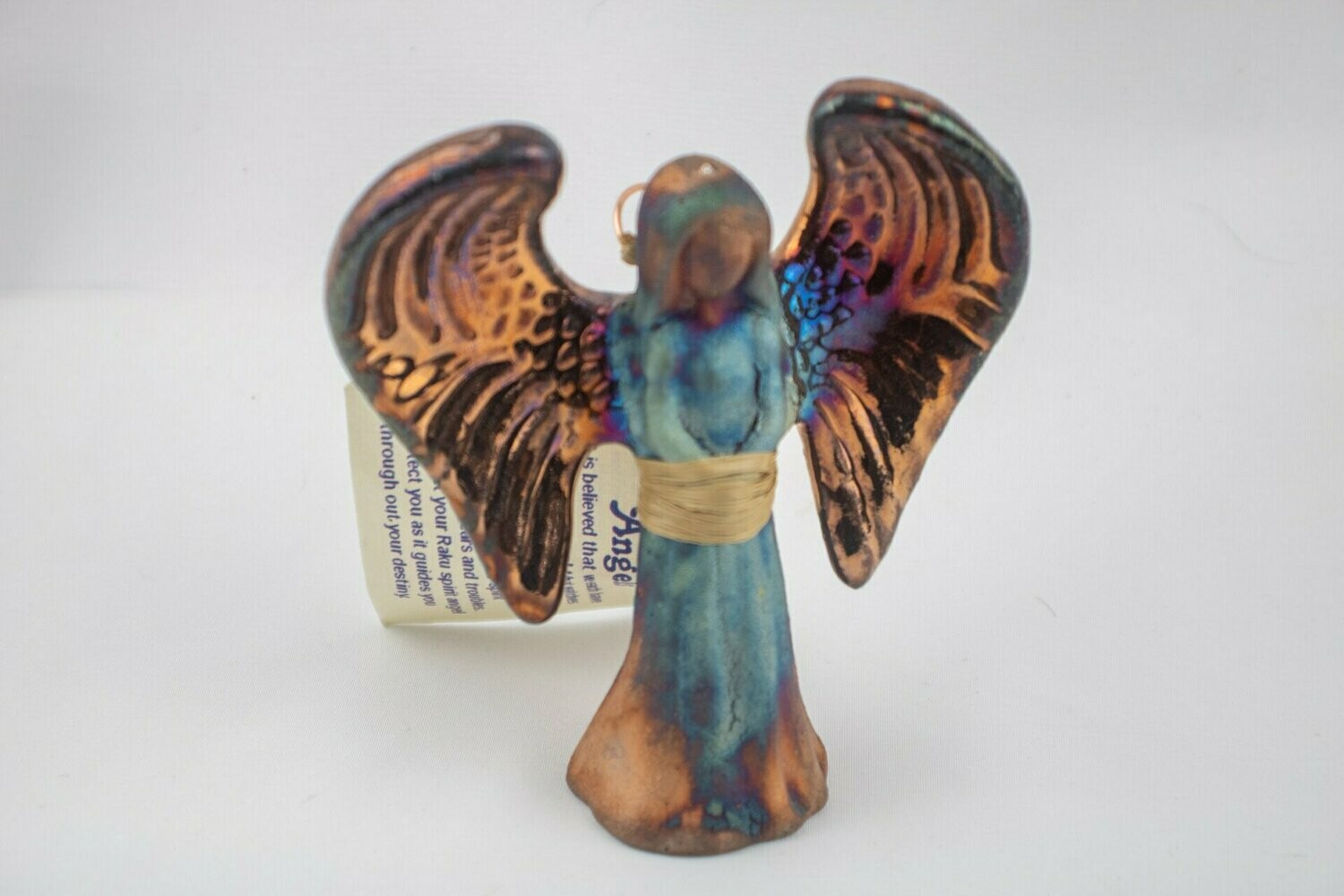 Raku Guardian Angel Ornament