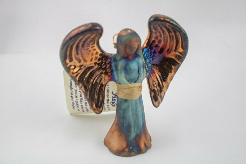 Raku Guardian Angel Ornament