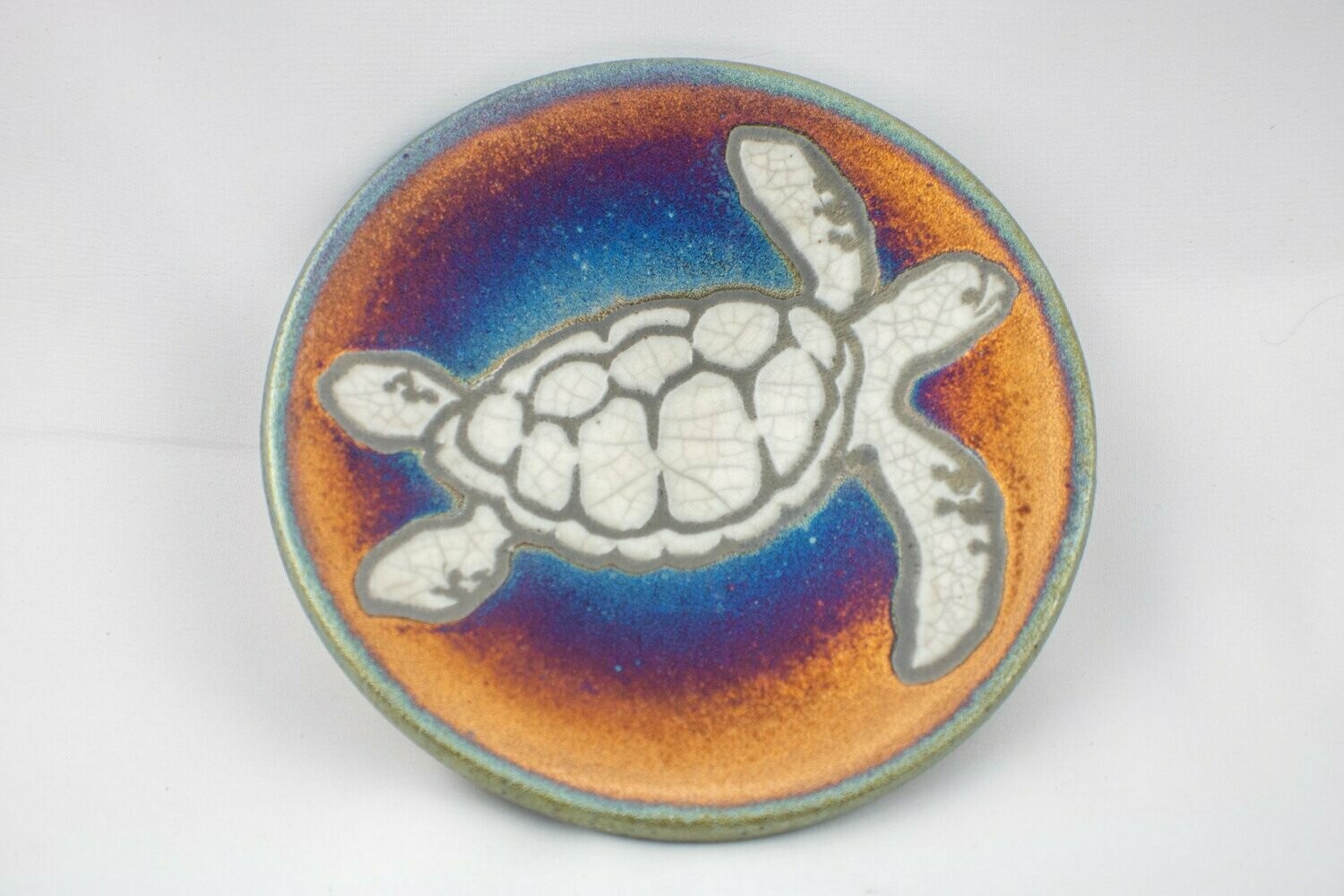 Raku Turtle Dish