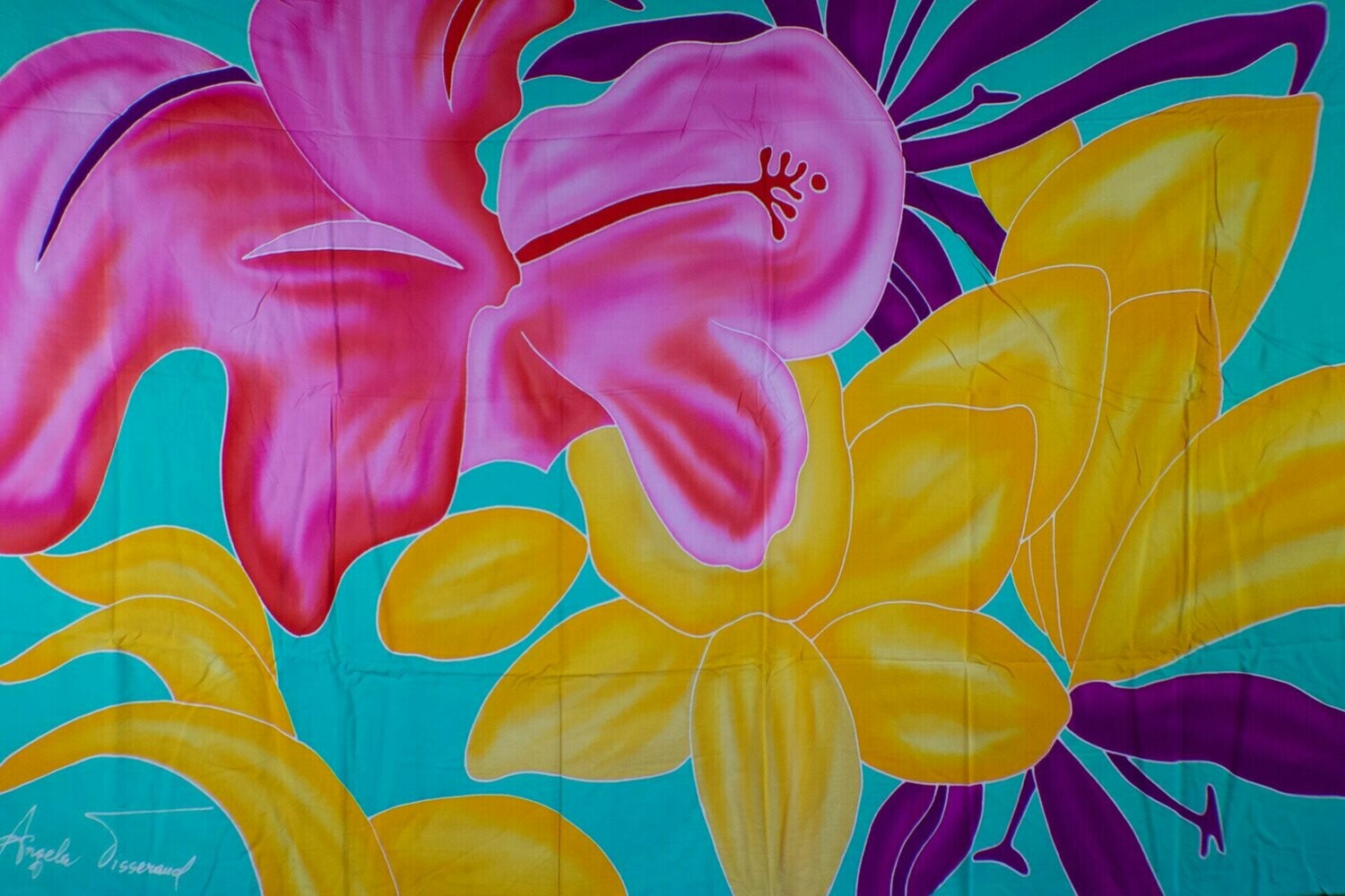 Handpainted Pareos by Angela Tisseraud, Design: Design 1