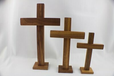Koa Wooden Standing Crosses