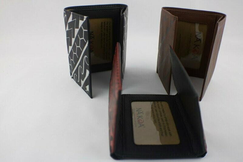NA KOA Trifold Leather Wallet