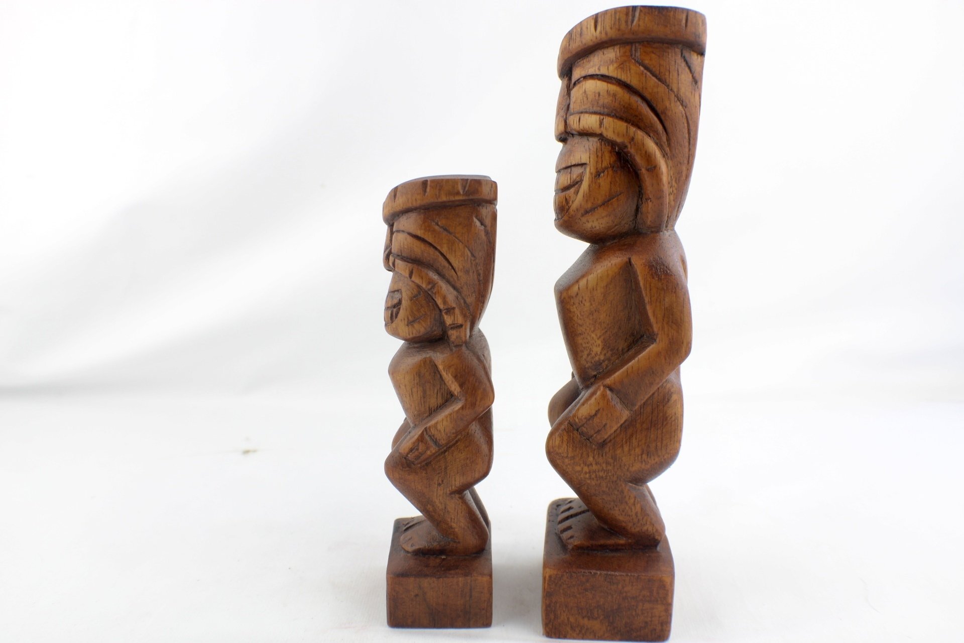 Hand Carved Hawaiian Menehune Statue (3 Sizes)