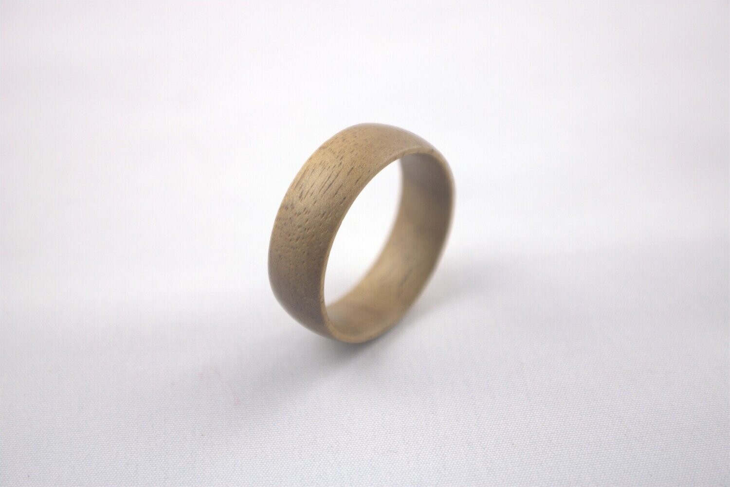 Solid Koa Wood Ring 8mm, Size: 5