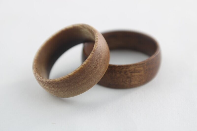 Solid Koa Wood Ring 8mm