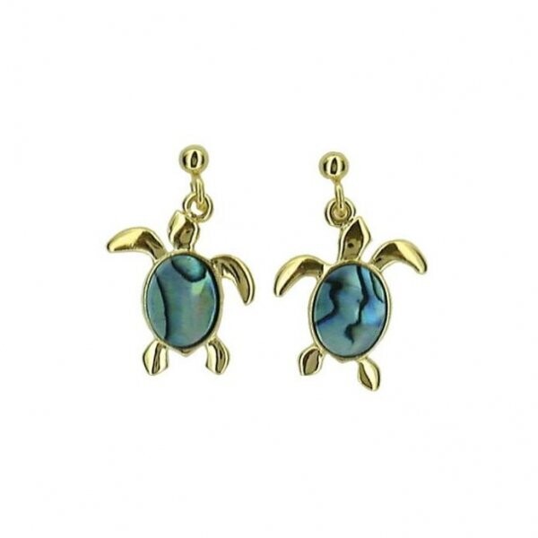 Sea Turtle Earrings Small - Palladium or 22K Gold Plate