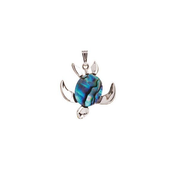 Sea Turtle Pendant  - Palladium or 22K Gold Plate