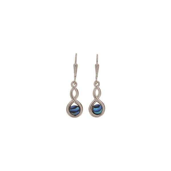 Double Twist Earrings - Palladium or 22K Gold Plate, Plate: Palladium Plate