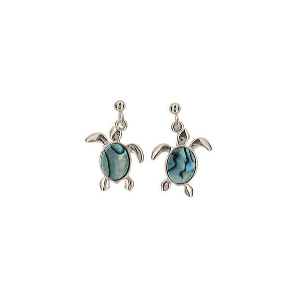 Sea Turtle Earrings Small - Palladium or 22K Gold Plate