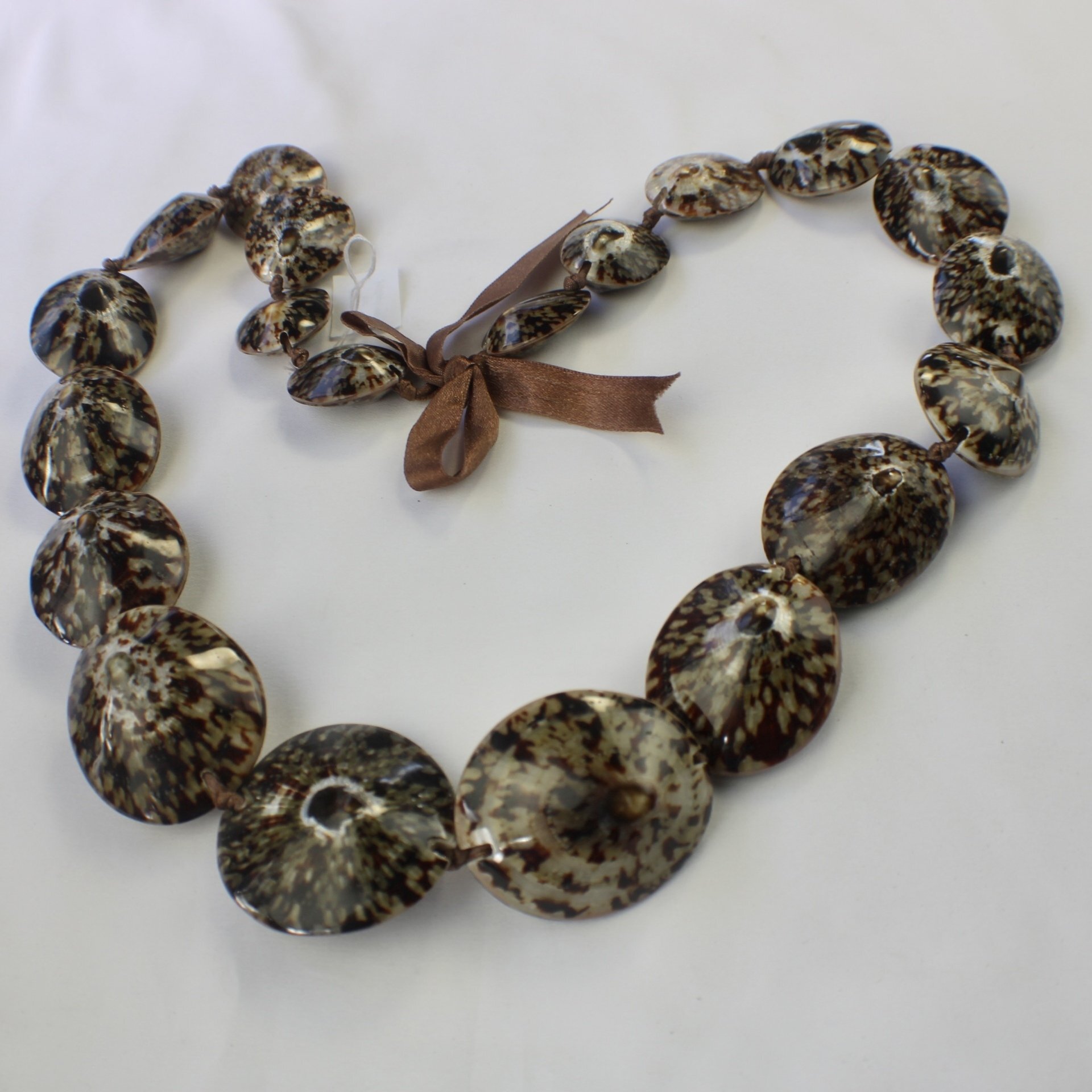 Hawaiian Opihi Limpet Shell Lei  Necklace