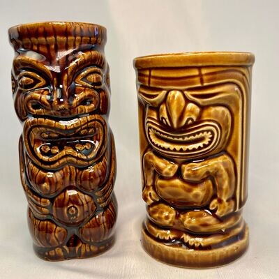 Vintage Orchids of Hawaii Tiki Mugs "Pre-Owned"