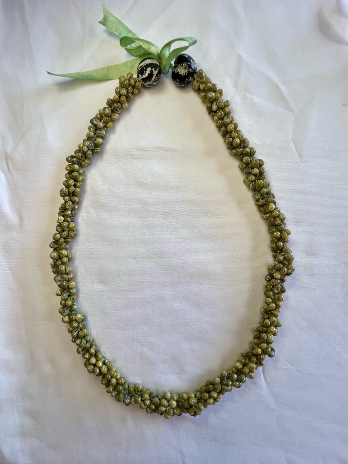 Hawaiian Mongo Shell Lei  Necklace (3 Colors), Color: Green