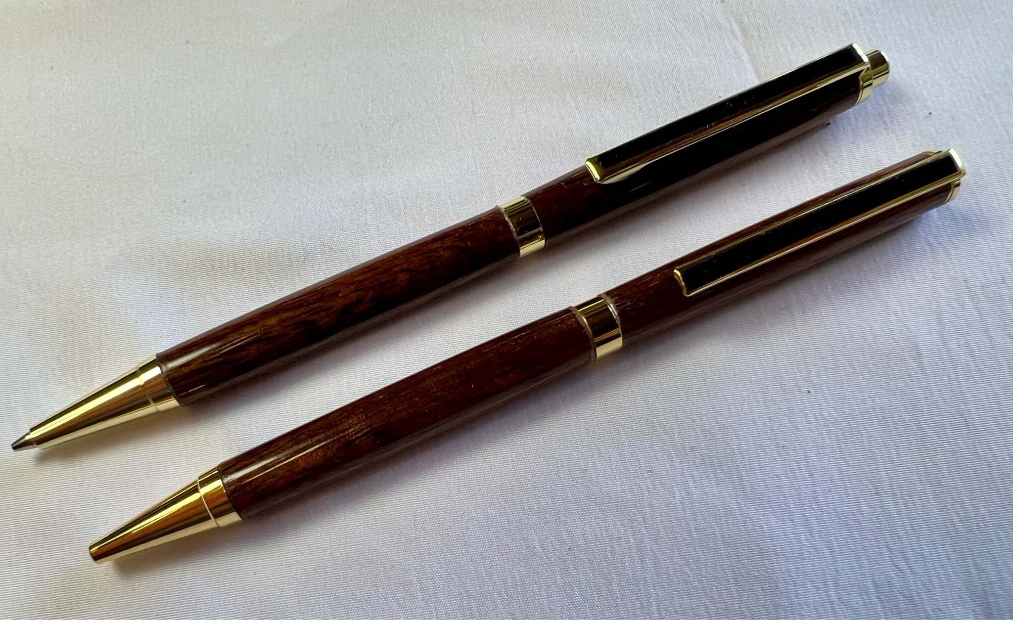 Koa Wood Slimline Pen & Pencil Set