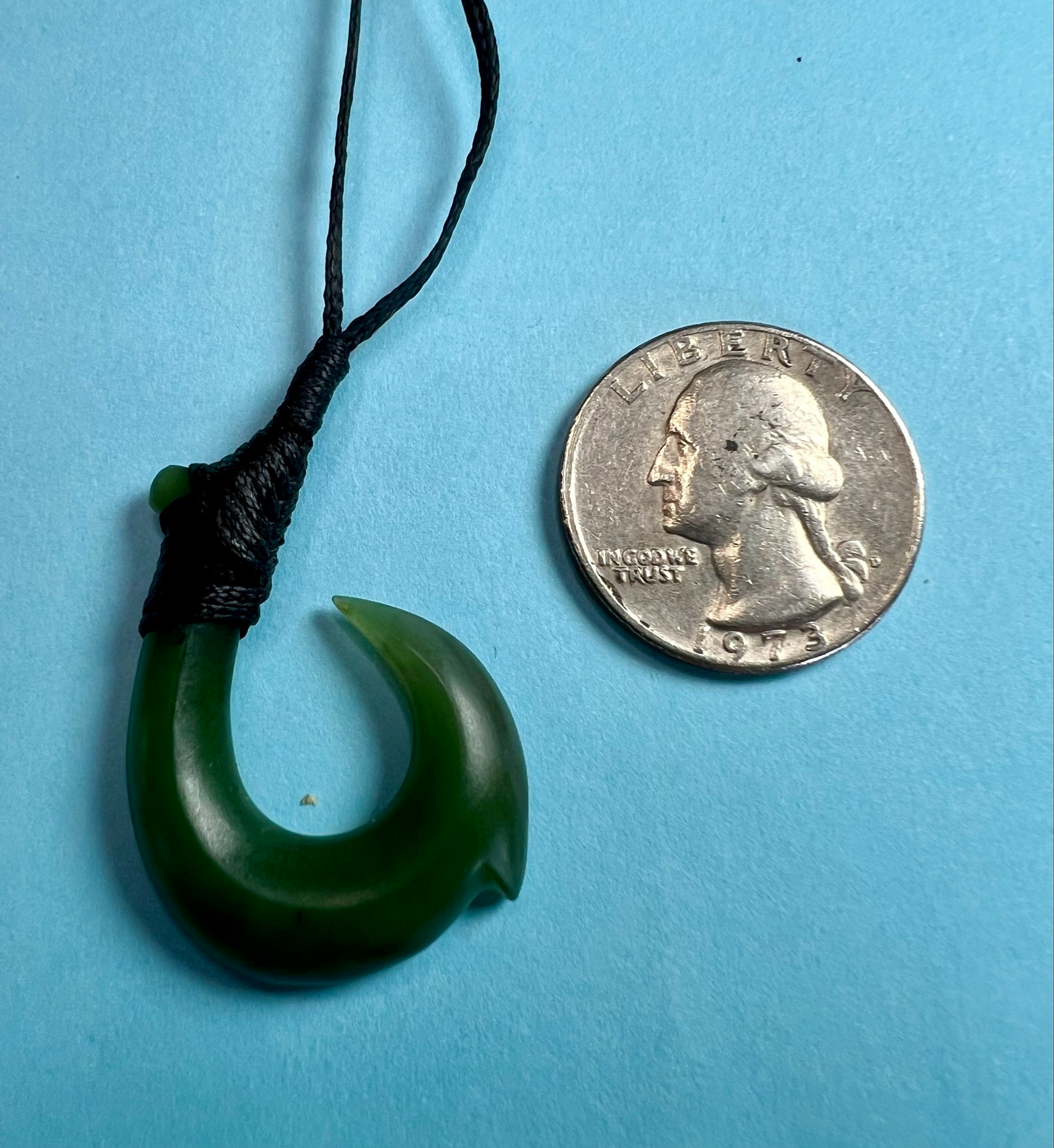 Jade Fish Hook Necklace (2 Colors)