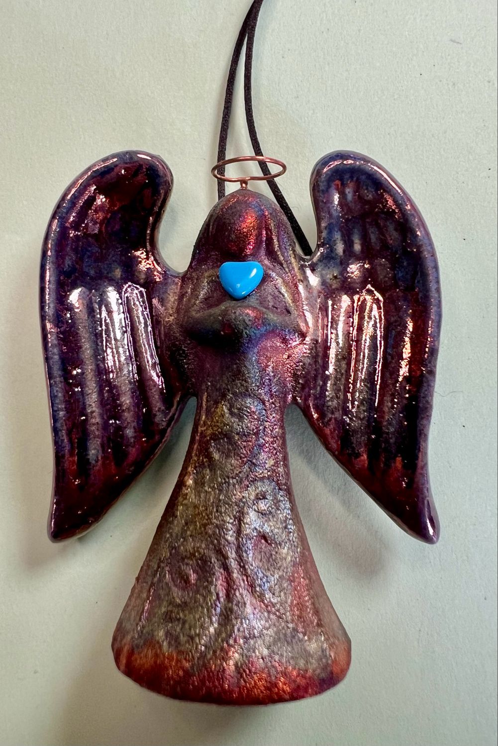 Raku Spirit Angel Ornament