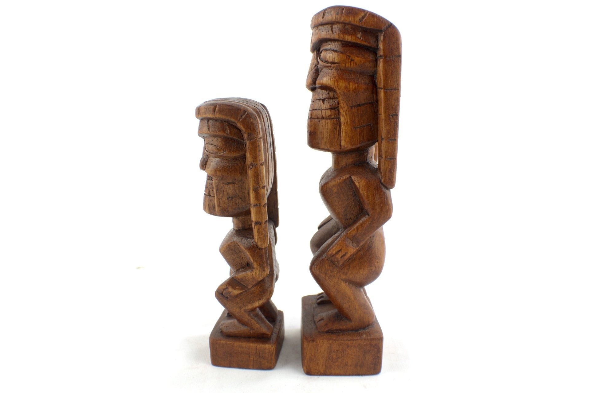 Hand Carved Hawaiian Ku Tiki (2 Sizes)