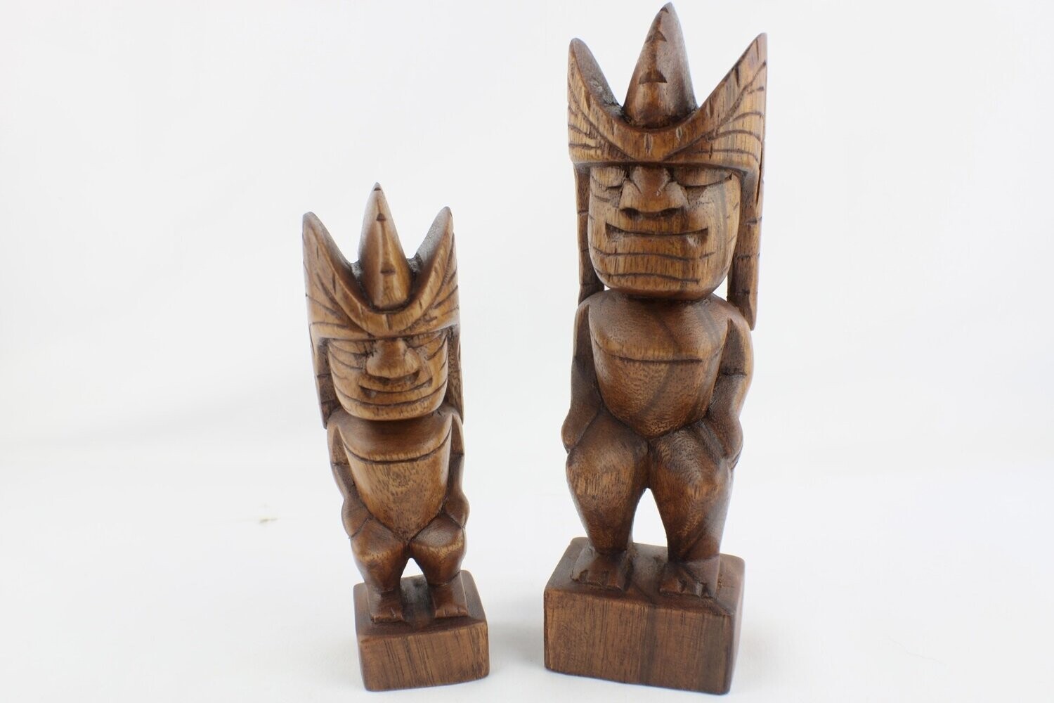 Hand Carved Hawaiian Lono Tiki (2 Sizes)