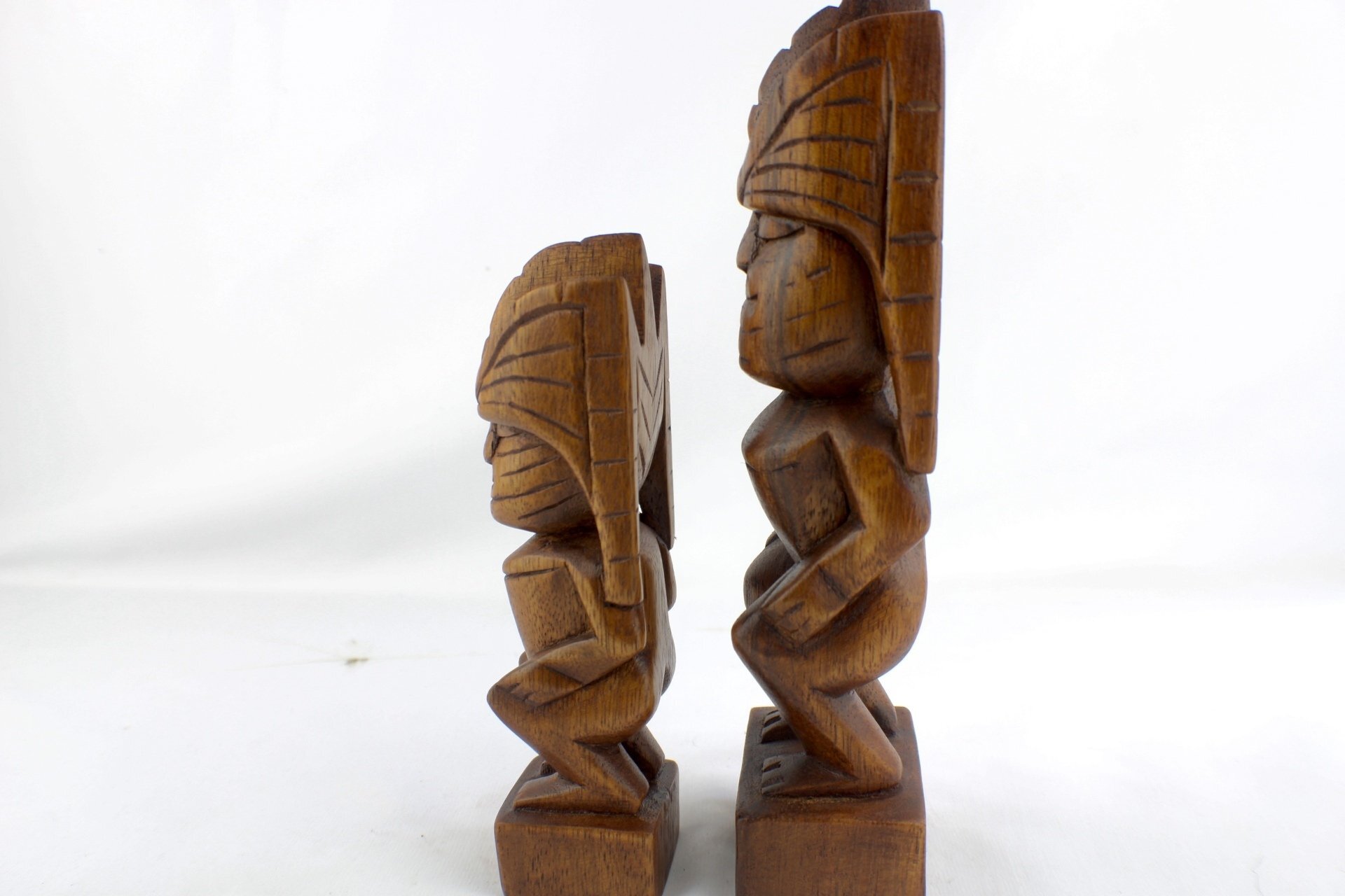 Hand Carved Hawaiian Lono Tiki (2 Sizes)