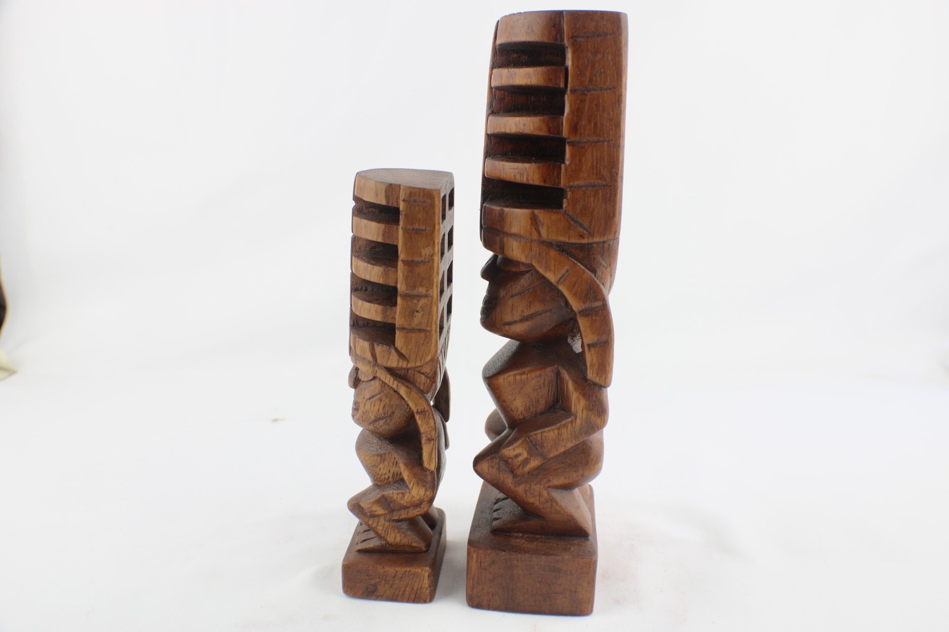 Hand Carved Hawaiian Kanaloa Tiki (2 Sizes)