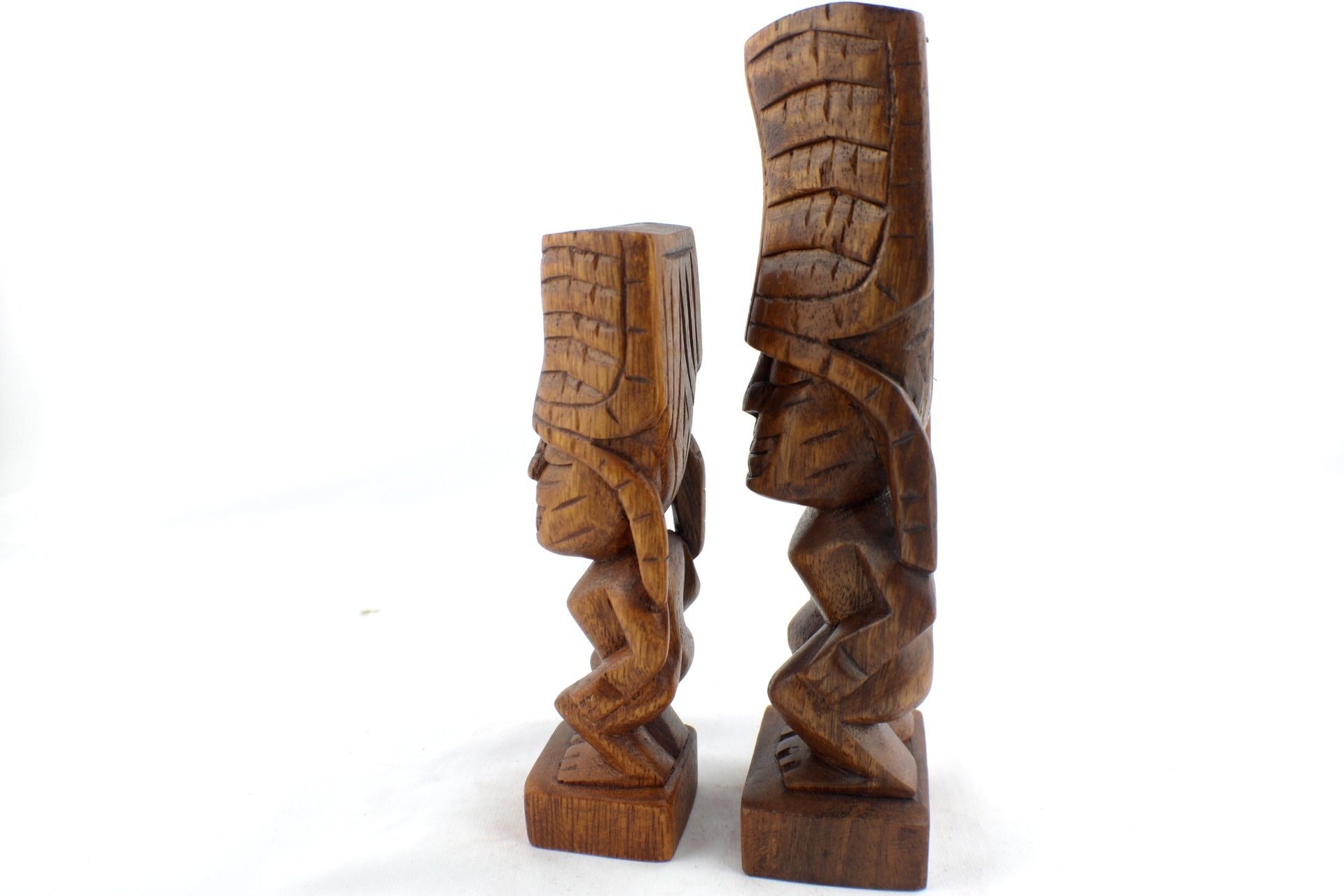 Hand Carved Hawaiian Kane Tiki (2 Sizes)