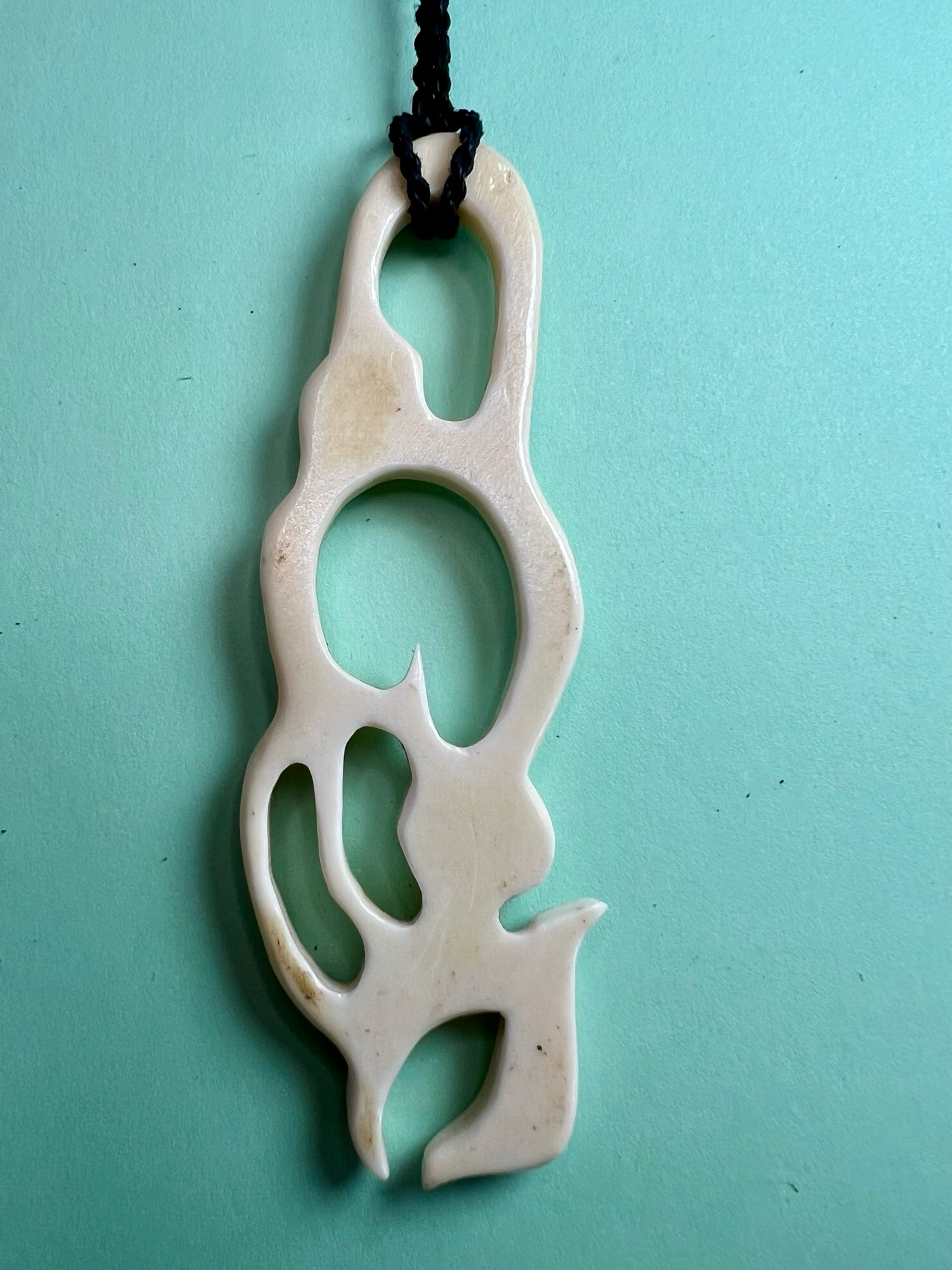 New Zealand Māori Manaia Bone Pendant