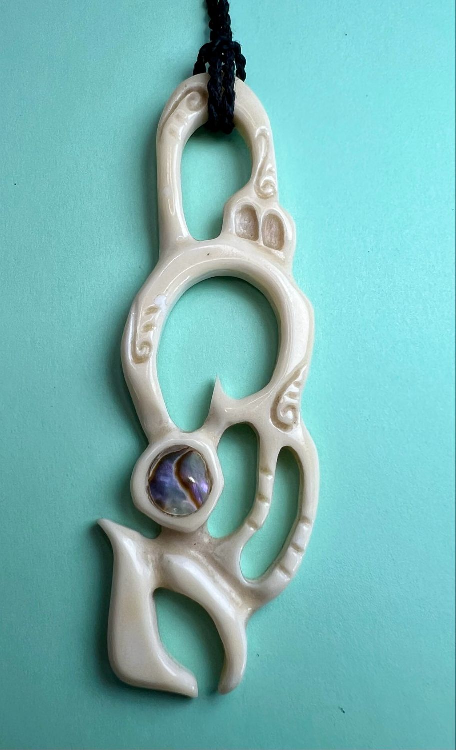New Zealand Māori Manaia Bone Pendant