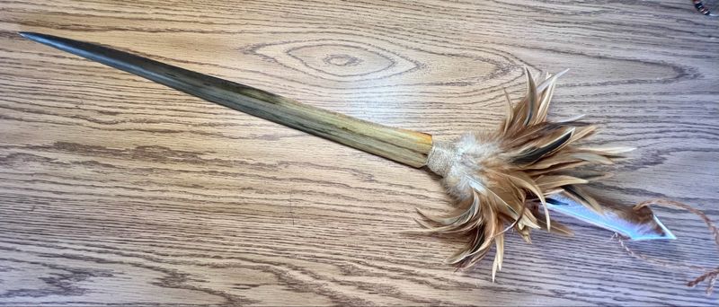 Hawaiian Sword Fish Weapon with Koa Handle 35"