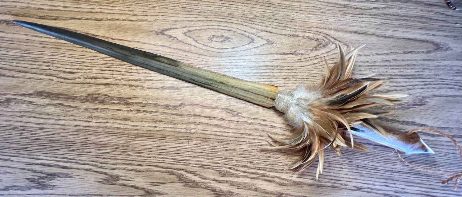 Hawaiian Sword Fish Weapon with Koa Handle 35"