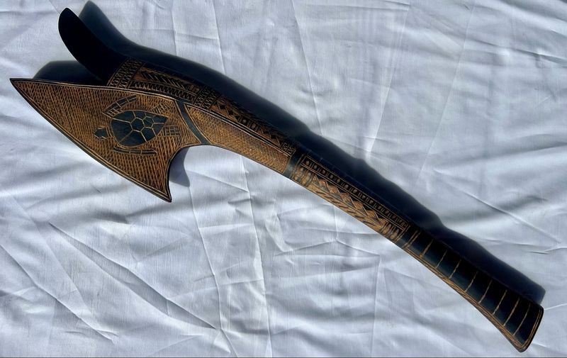Fijian Sobesila War Club 26” with Turtle